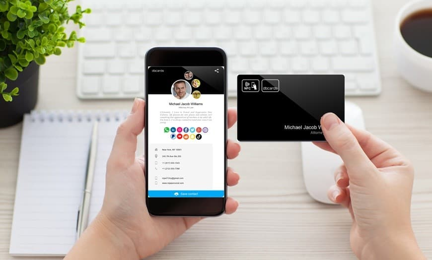 digital contact cards