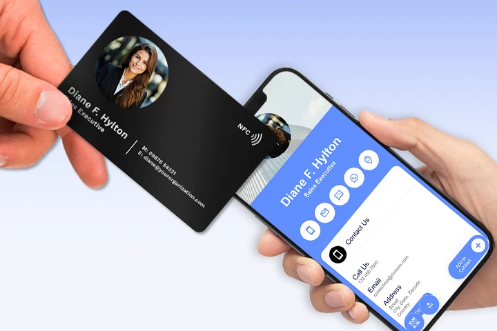 Contact card design
