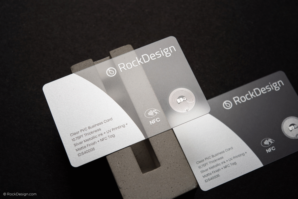 UV ink transparent NFC card