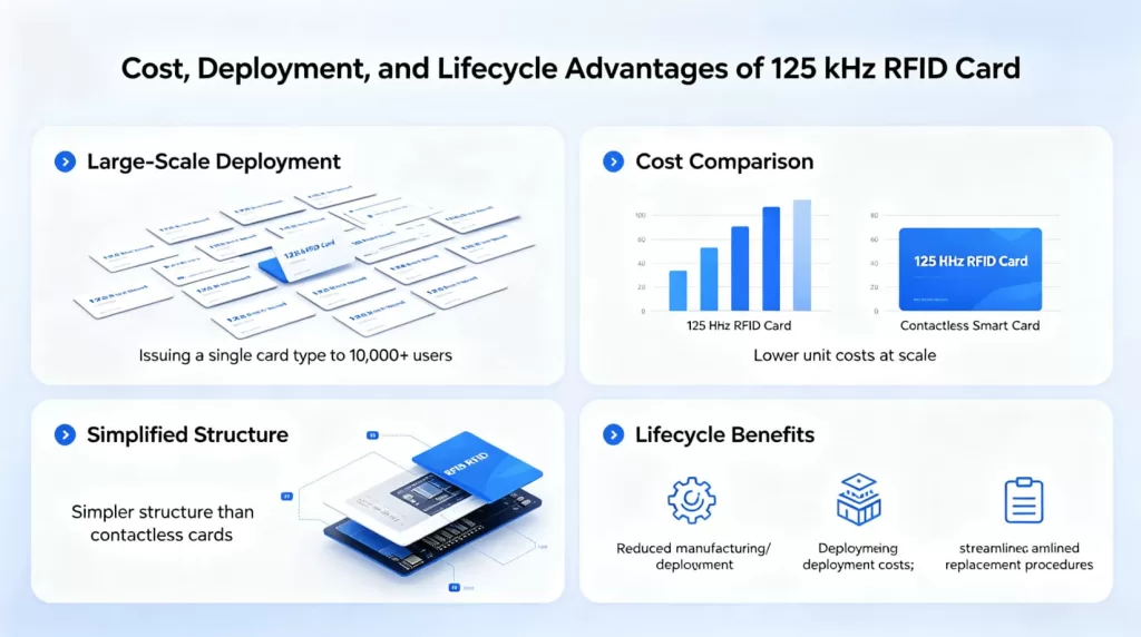 Cost, Deployment, and Lifecycle Advantages of 125 kHz RFID Card