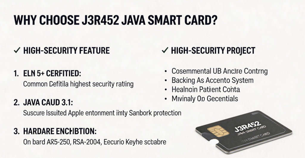 Why choose the J3R452 Java Smart Card for high-security projects? - Dcco