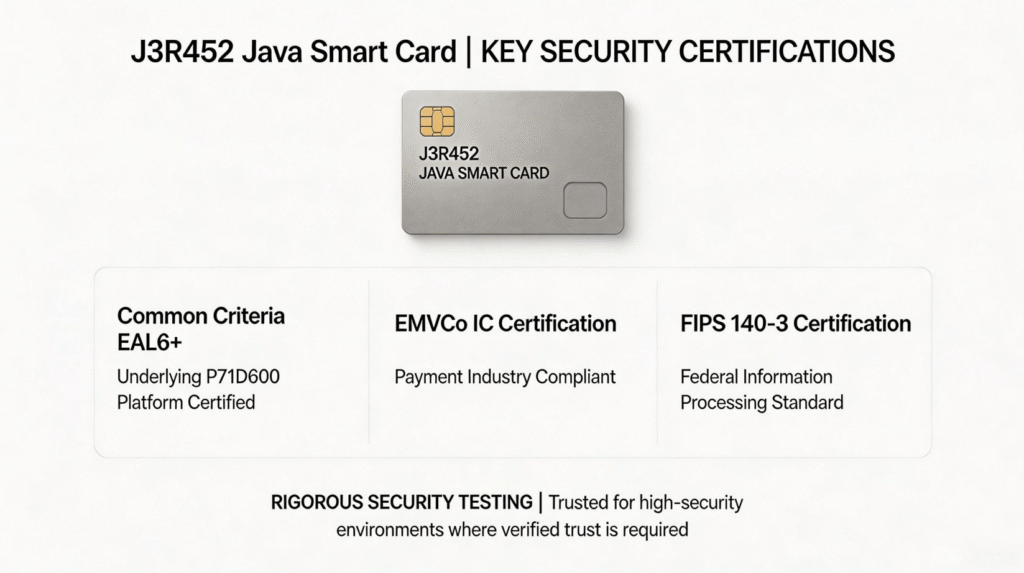 The J3R452 Java Smart Card, Built for Secure Execution