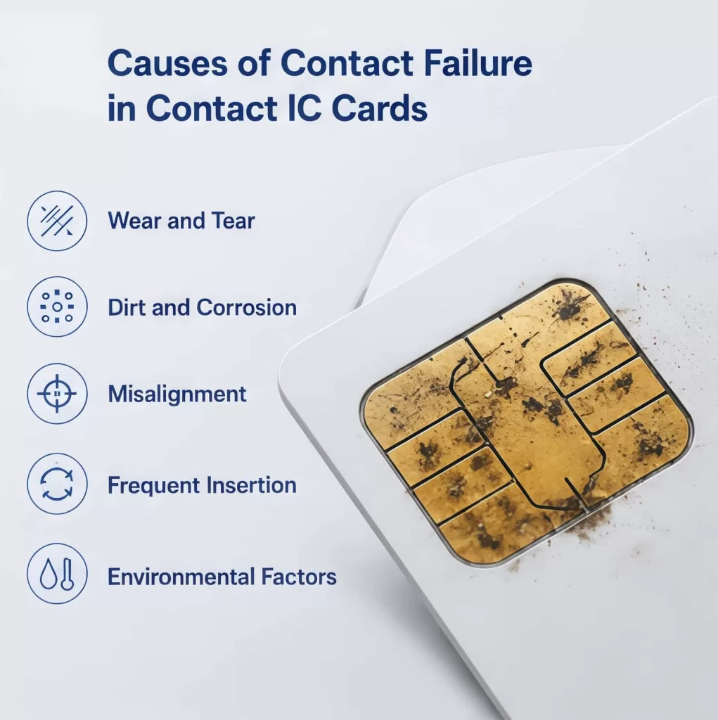 Causes of Contact Failure in Contact IC Cards