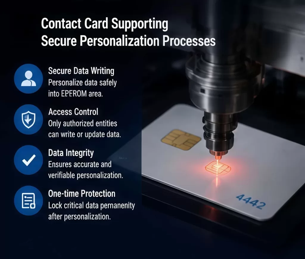 Contact Card Supporting Secure Personalization Processes