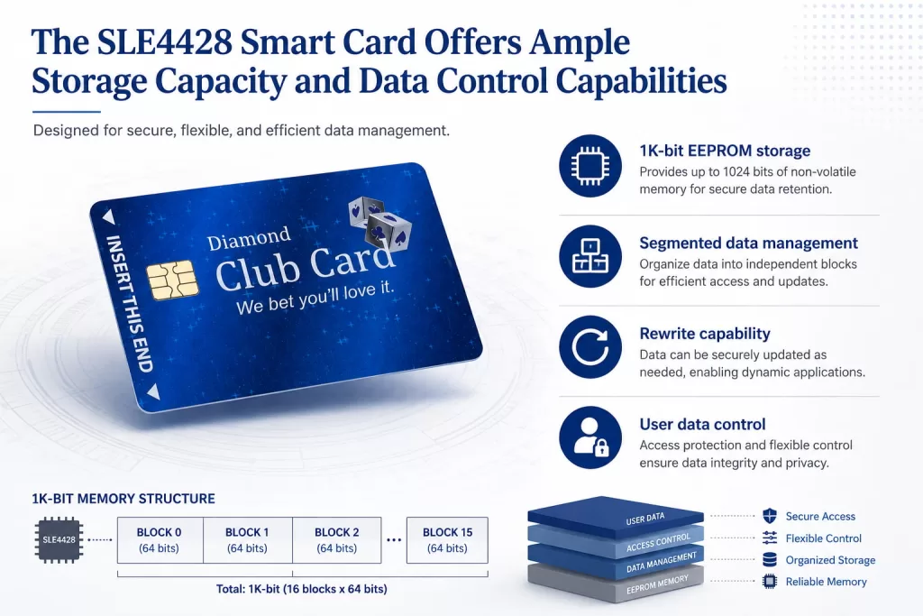 The SLE4428 Smart Card Offers Ample Storage Capacity and Data Control Capabilities