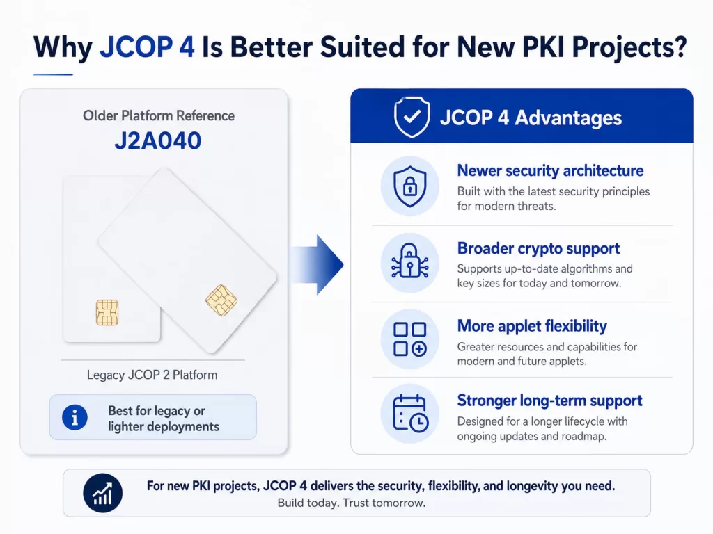 Why JCOP 4 Is Better Suited for New PKI Projects