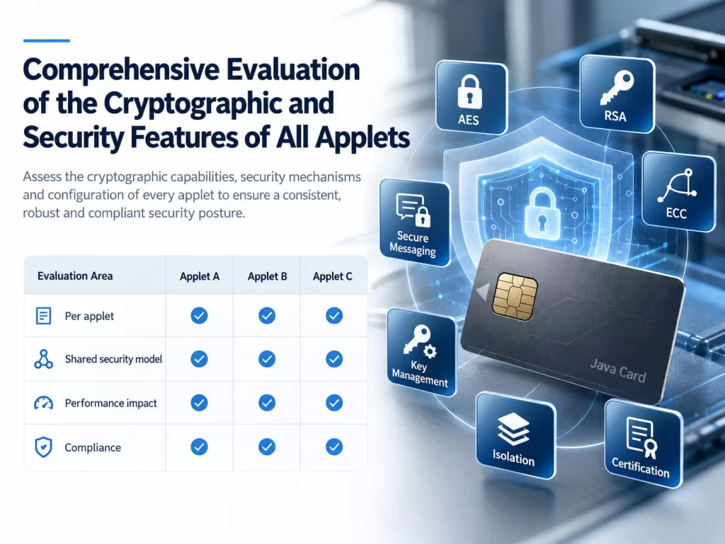 Comprehensive Evaluation of the Cryptographic and Security Features of All Applets