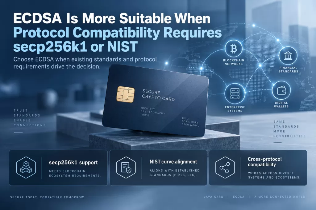 ECDSA Is More Suitable When Protocol Compatibility Requires secp256k1 or NIST