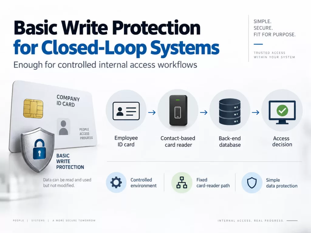 For Certain Closed-Loop Systems, Basic Write Protection Is Sufficient
