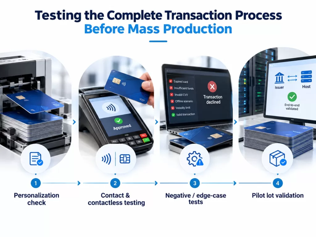 Testing the Complete Transaction Process Before Mass Production