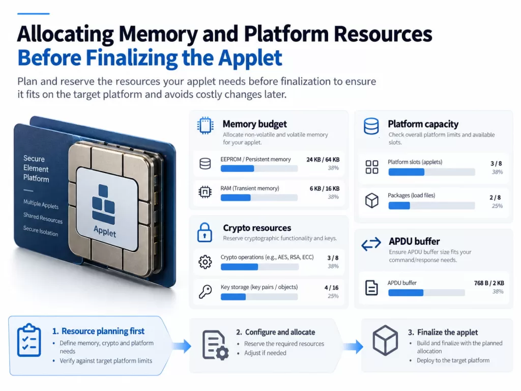 Allocating Memory and Platform Resources Before Finalizing the Applet