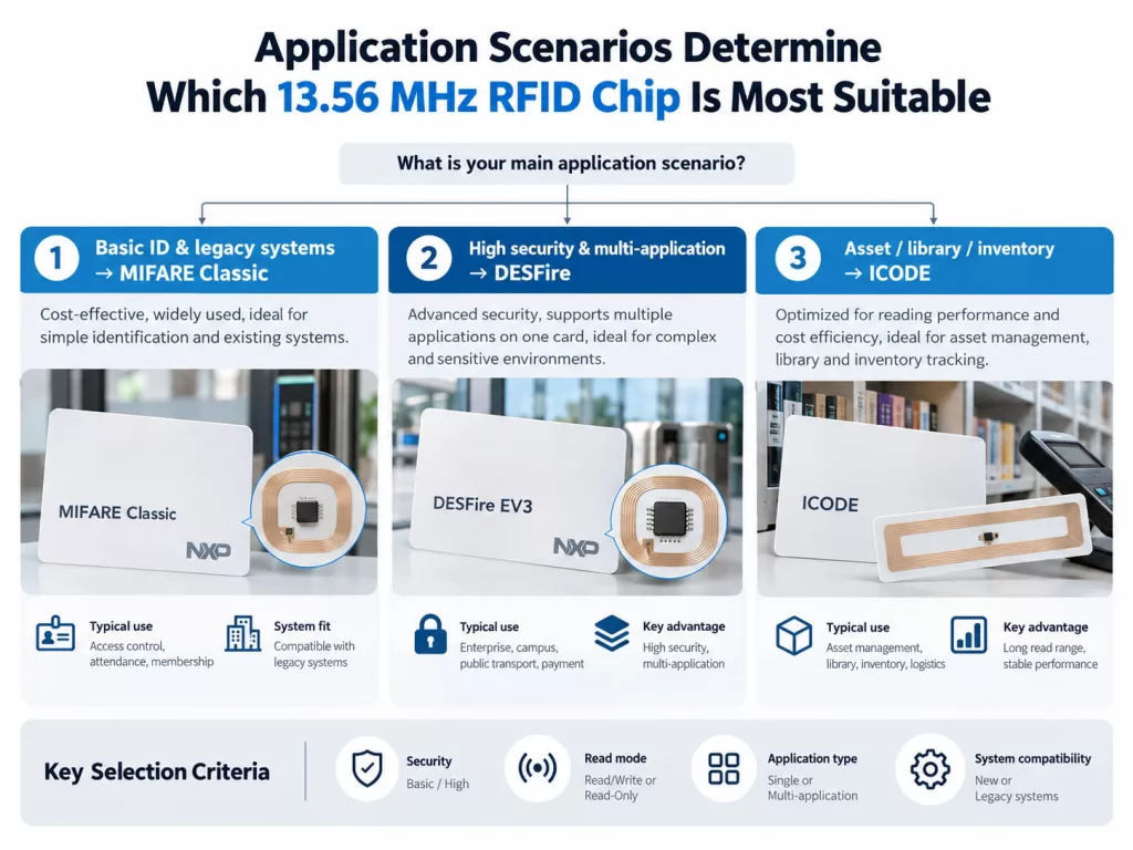 Application Scenarios Determine Which 13.56 MHz RFID Chip Is Most Suitable