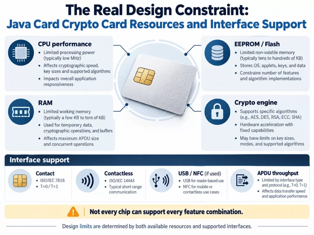 Java Card Crypto Card Resources and Interface Support