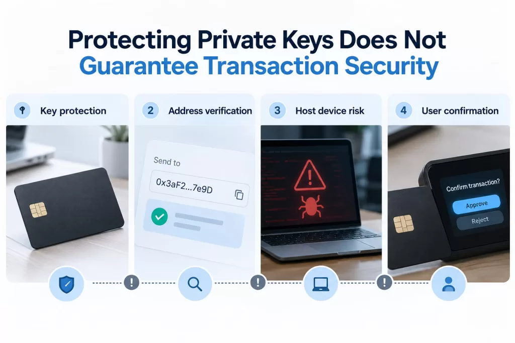 Protecting Private Keys Does Not Guarantee Transaction Security