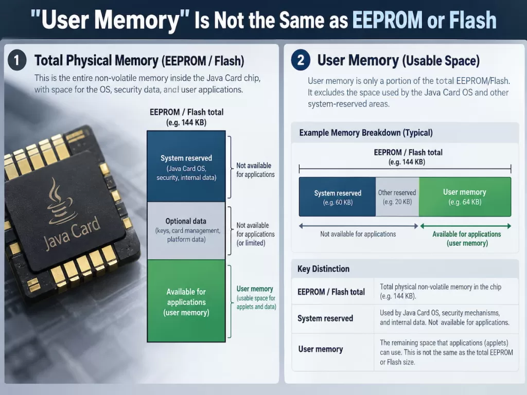 “User Memory” Is Not the Same as EEPROM or Flash