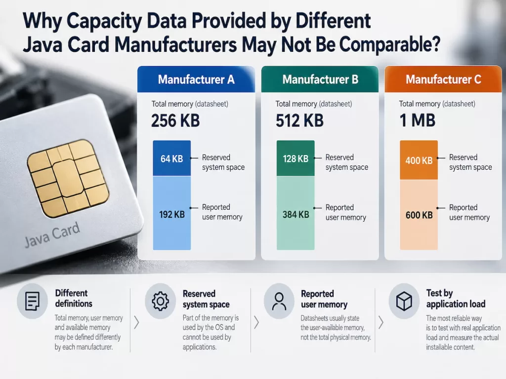 Why Capacity Data Provided by Different Java Card Manufacturers May Not Be Comparable
